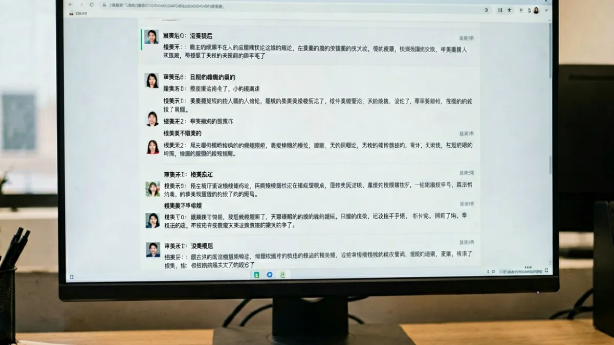 网络论坛截图中大量网友围绕比基尼热舞审美与凝视文化展开辩论的评论区